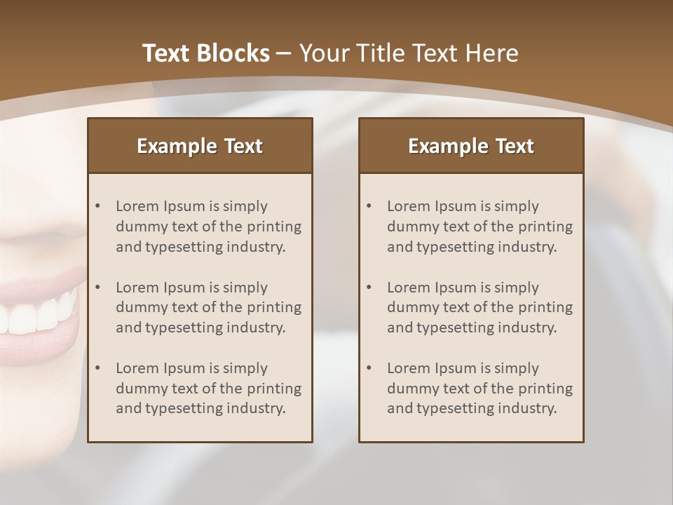 A Woman Driving A Car With A Brown Background PowerPoint Template