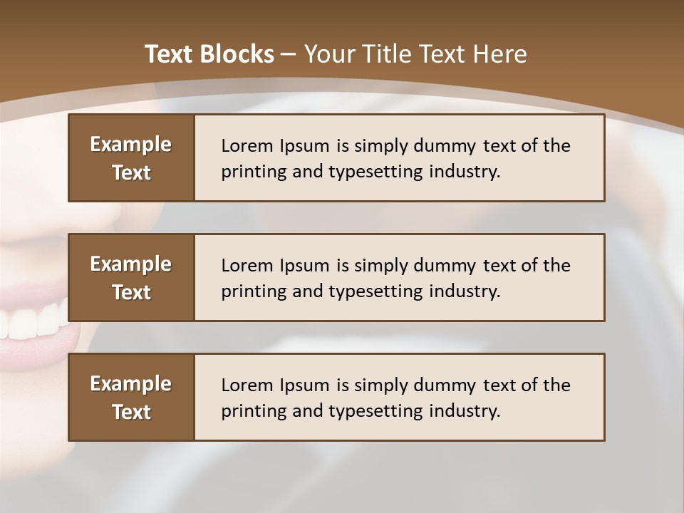 A Woman Driving A Car With A Brown Background PowerPoint Template