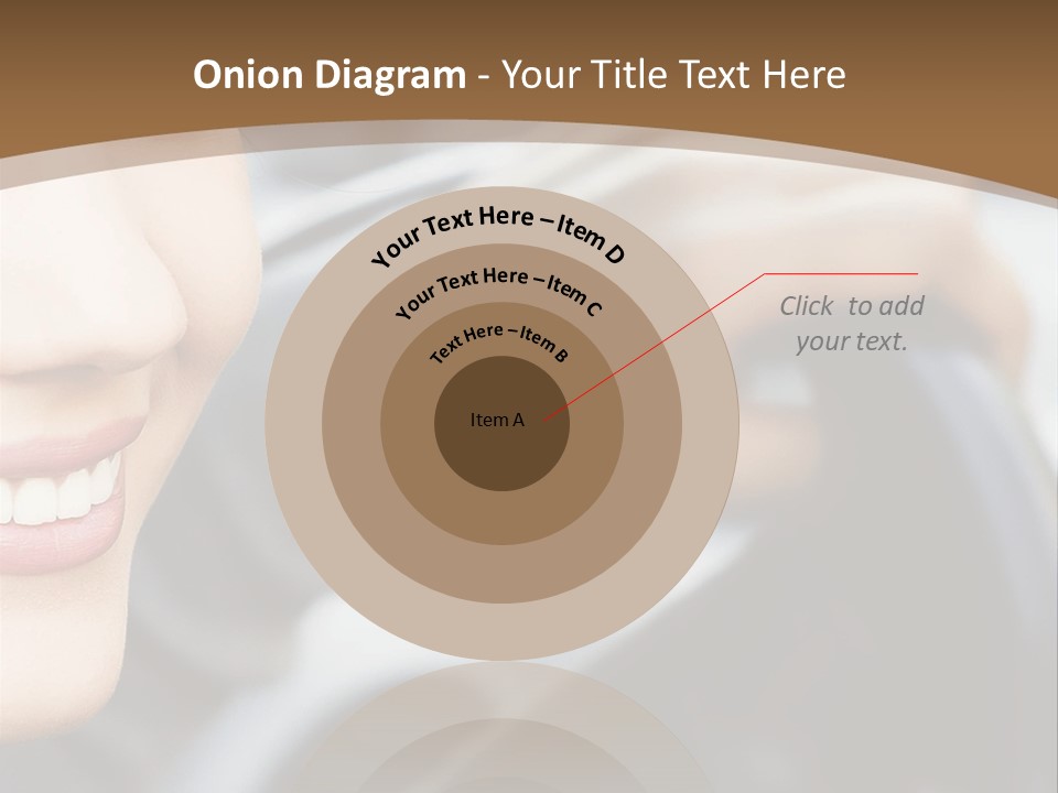 A Woman Driving A Car With A Brown Background PowerPoint Template