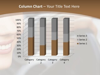 A Woman Driving A Car With A Brown Background PowerPoint Template