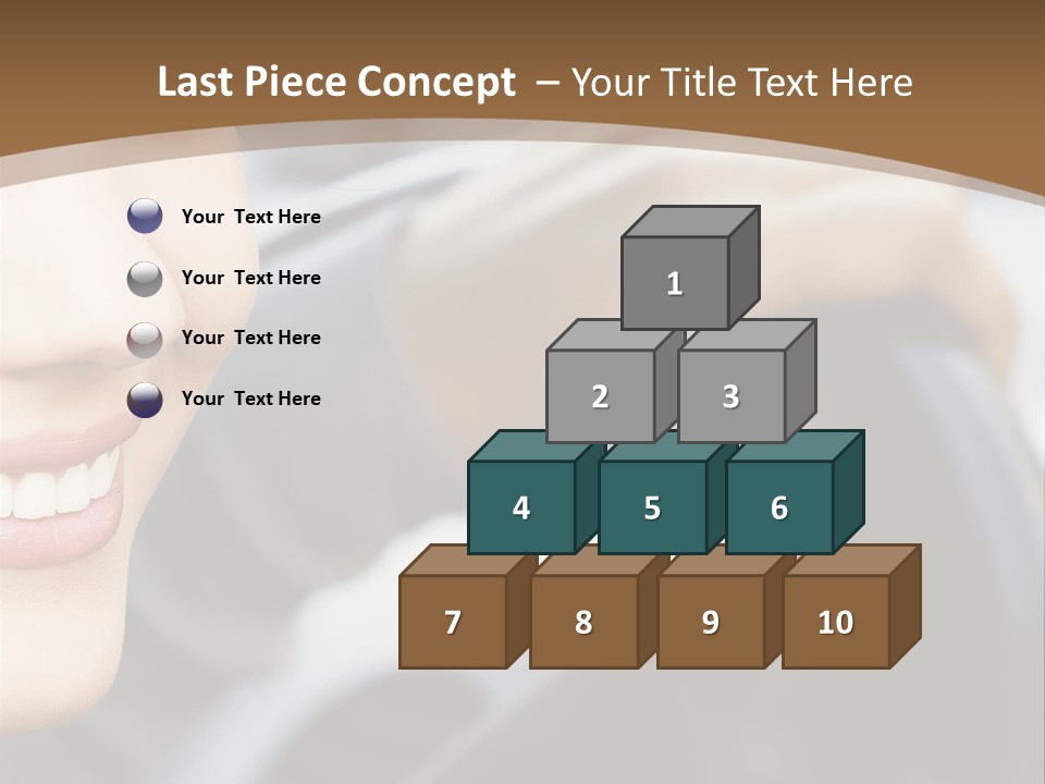 A Woman Driving A Car With A Brown Background PowerPoint Template