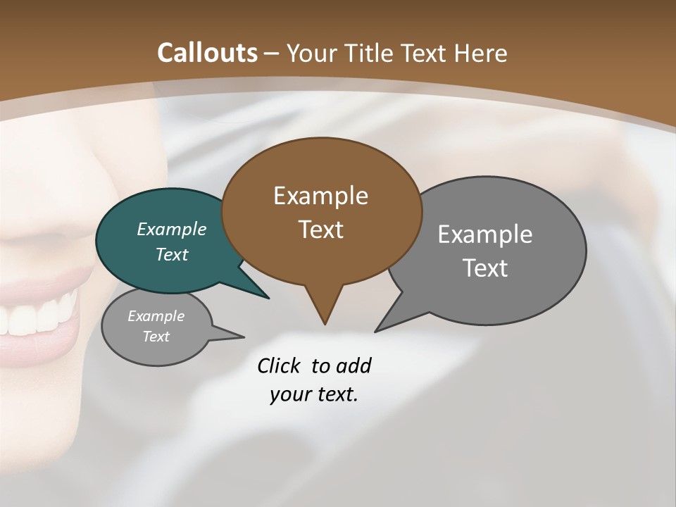 A Woman Driving A Car With A Brown Background PowerPoint Template