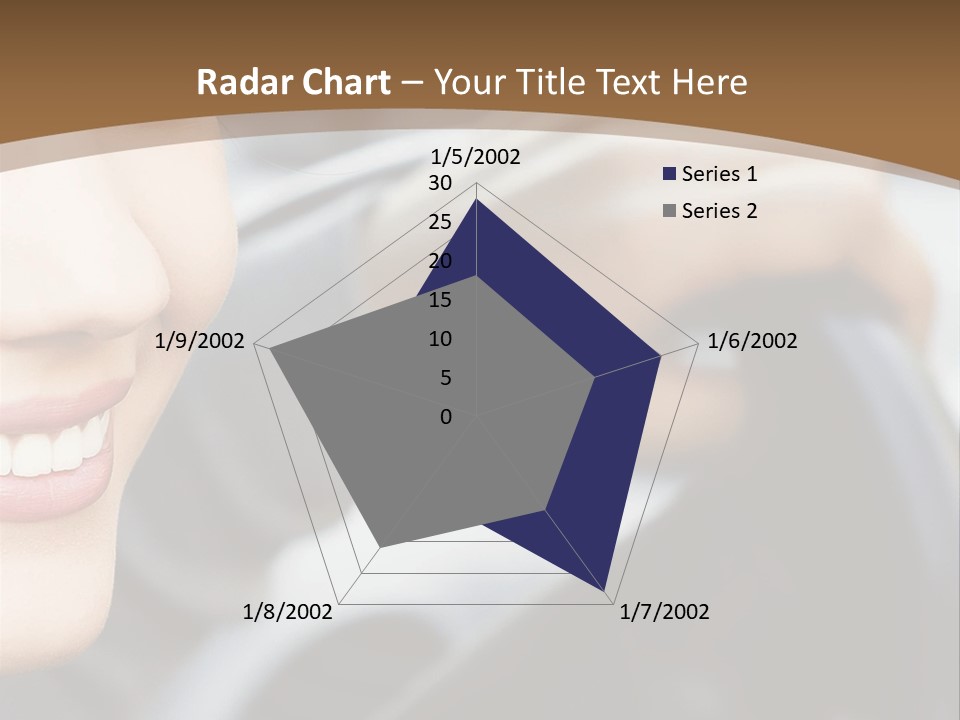 A Woman Driving A Car With A Brown Background PowerPoint Template