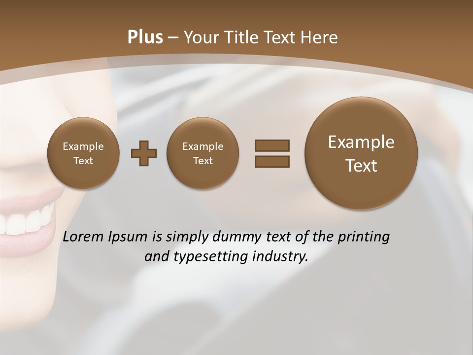 A Woman Driving A Car With A Brown Background PowerPoint Template