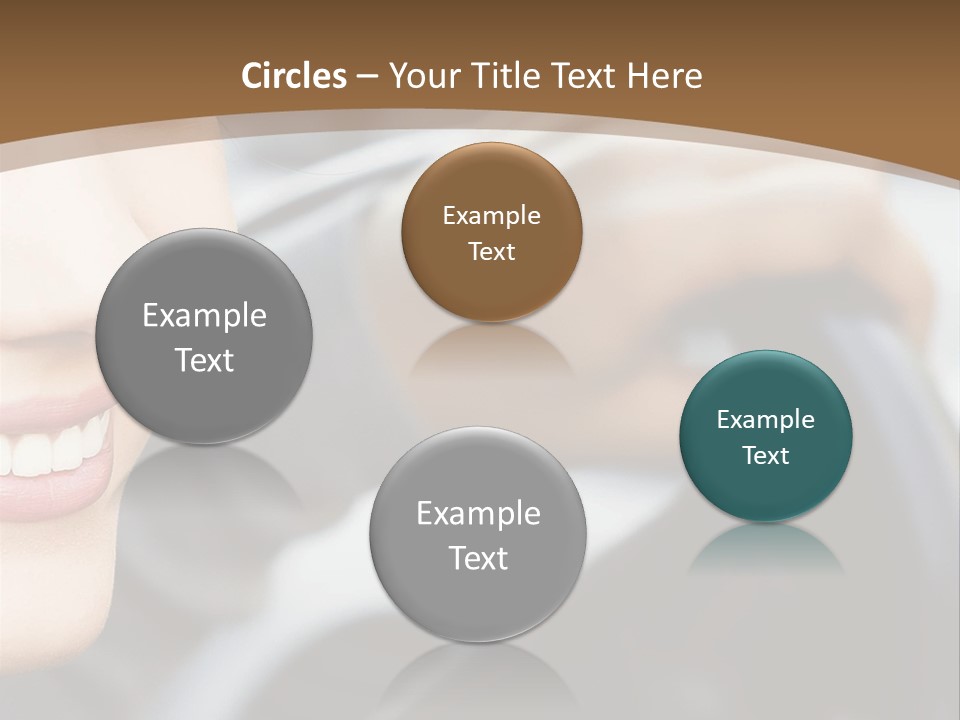 A Woman Driving A Car With A Brown Background PowerPoint Template