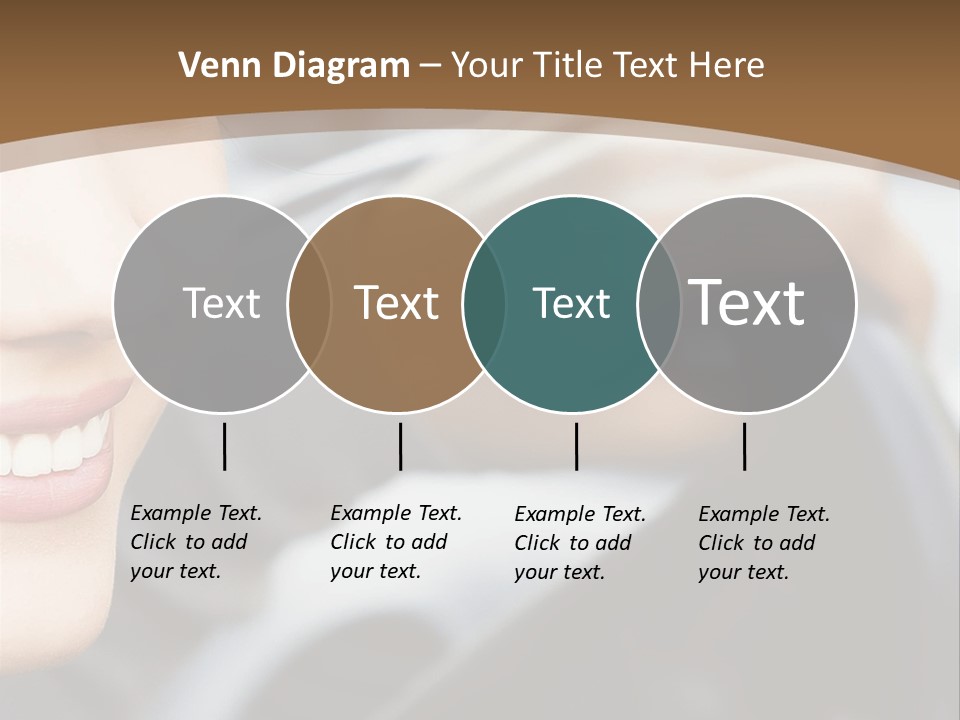 A Woman Driving A Car With A Brown Background PowerPoint Template