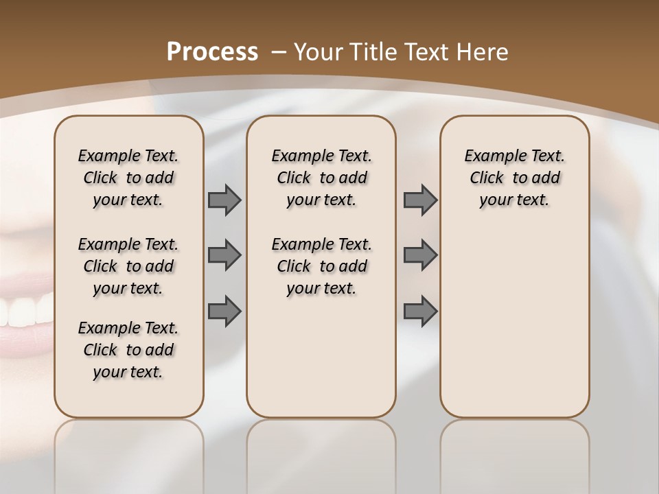 A Woman Driving A Car With A Brown Background PowerPoint Template