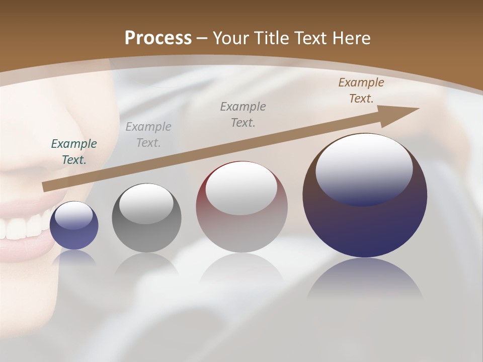 A Woman Driving A Car With A Brown Background PowerPoint Template