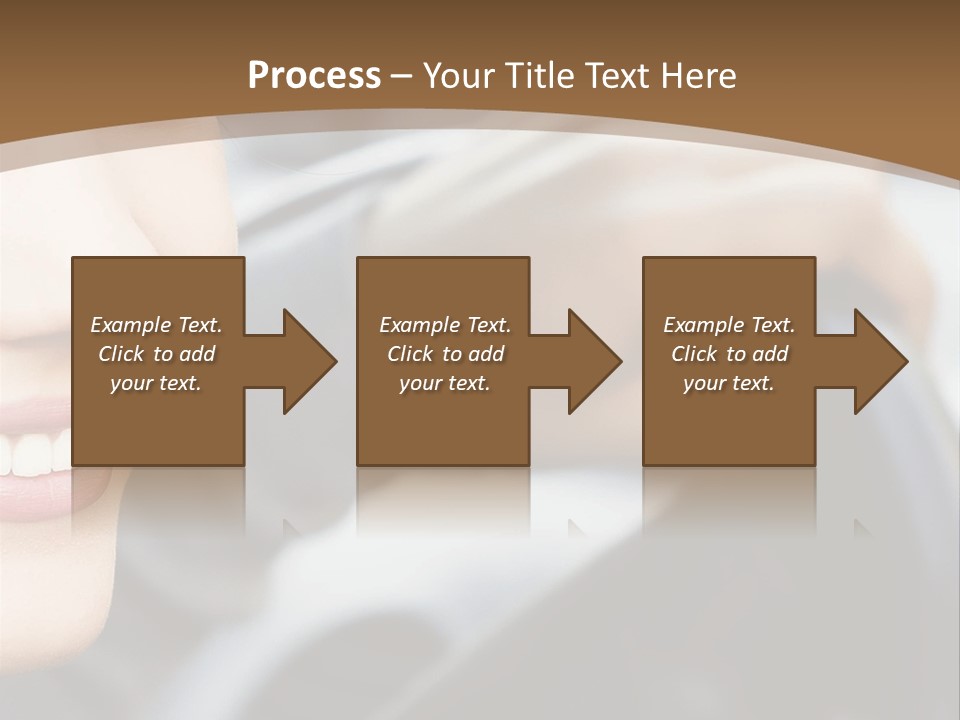 A Woman Driving A Car With A Brown Background PowerPoint Template