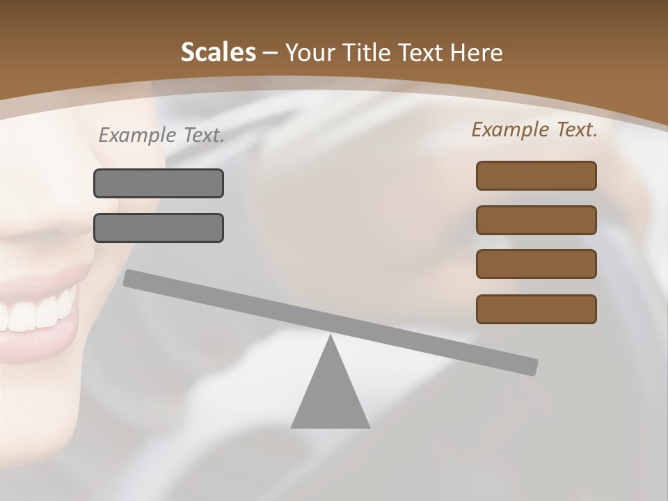 A Woman Driving A Car With A Brown Background PowerPoint Template