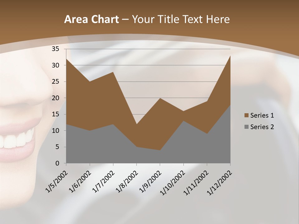 A Woman Driving A Car With A Brown Background PowerPoint Template
