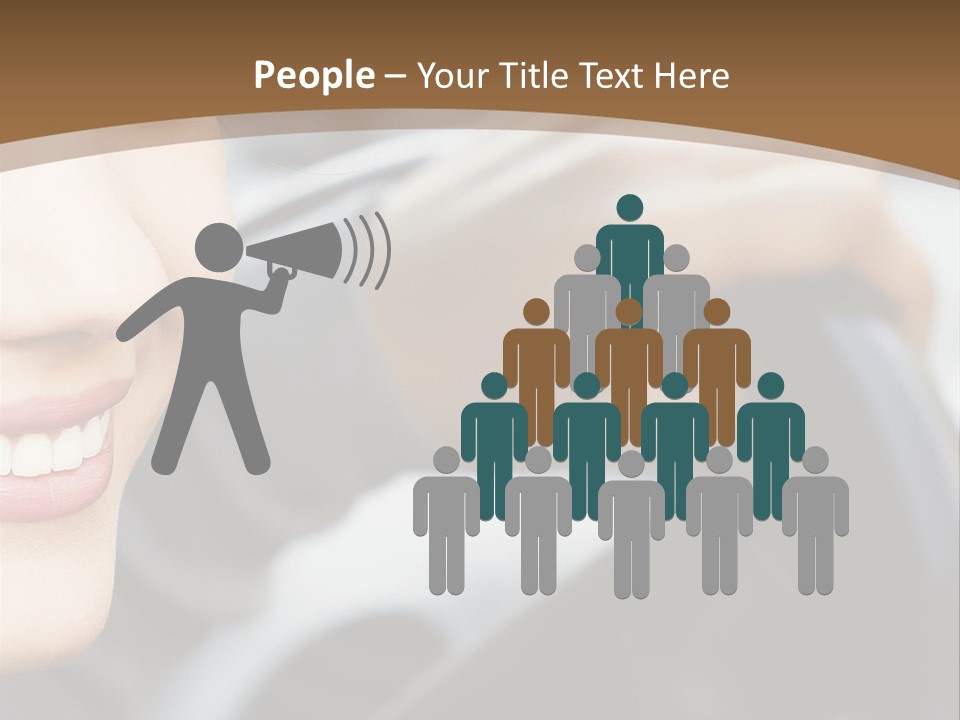 A Woman Driving A Car With A Brown Background PowerPoint Template