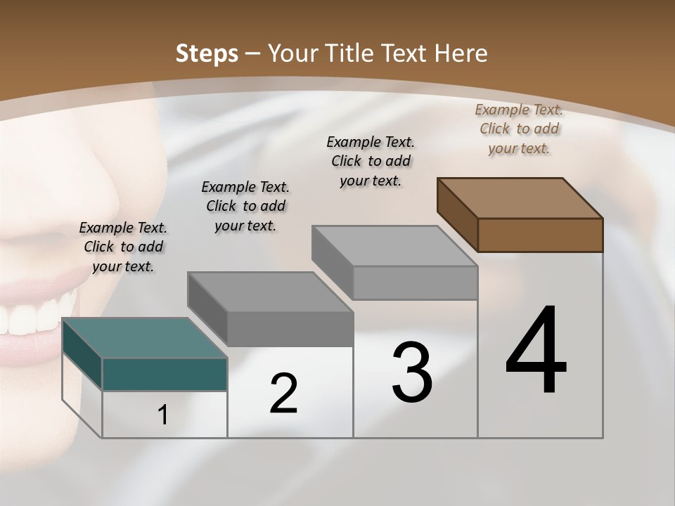 A Woman Driving A Car With A Brown Background PowerPoint Template