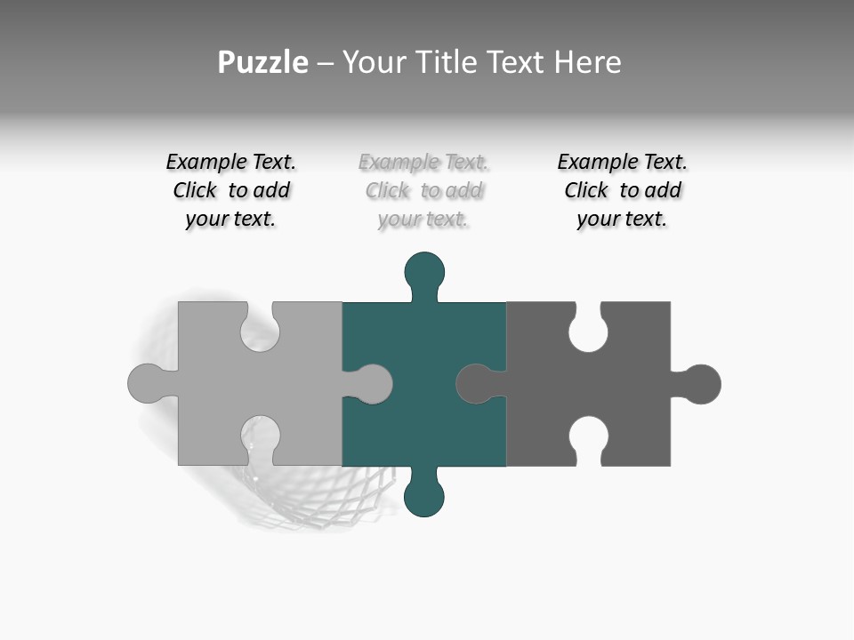 A Silver Object With A White Background PowerPoint Template