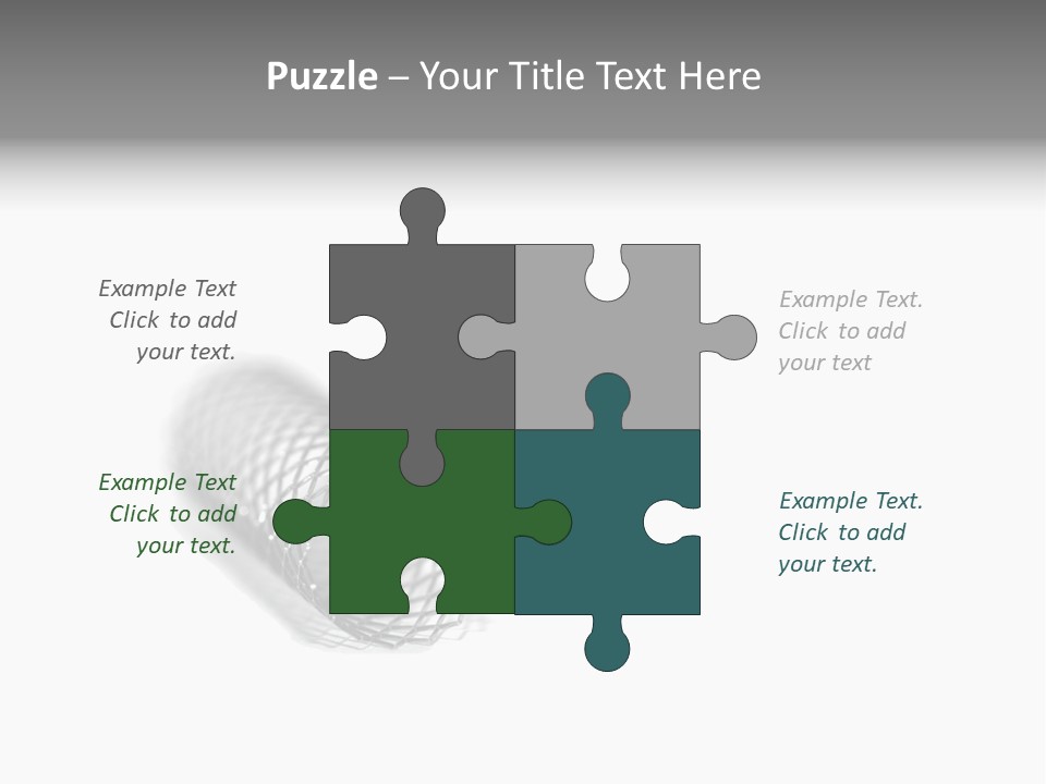 A Silver Object With A White Background PowerPoint Template