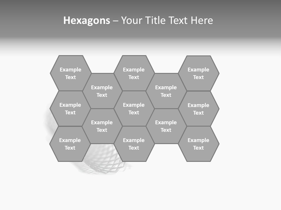 A Silver Object With A White Background PowerPoint Template