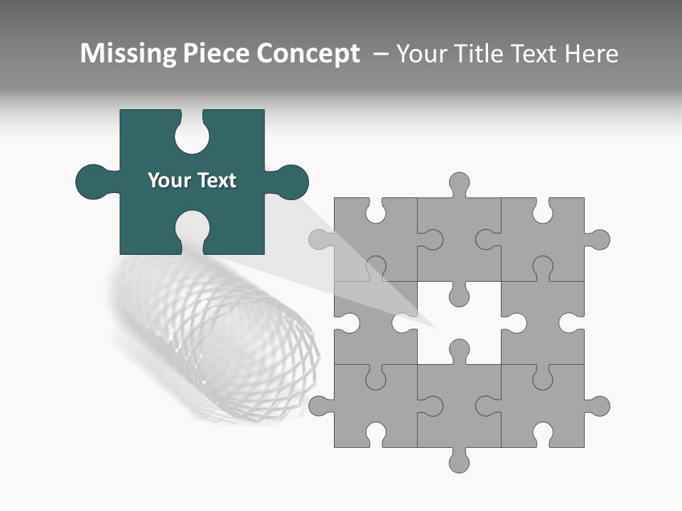 A Silver Object With A White Background PowerPoint Template