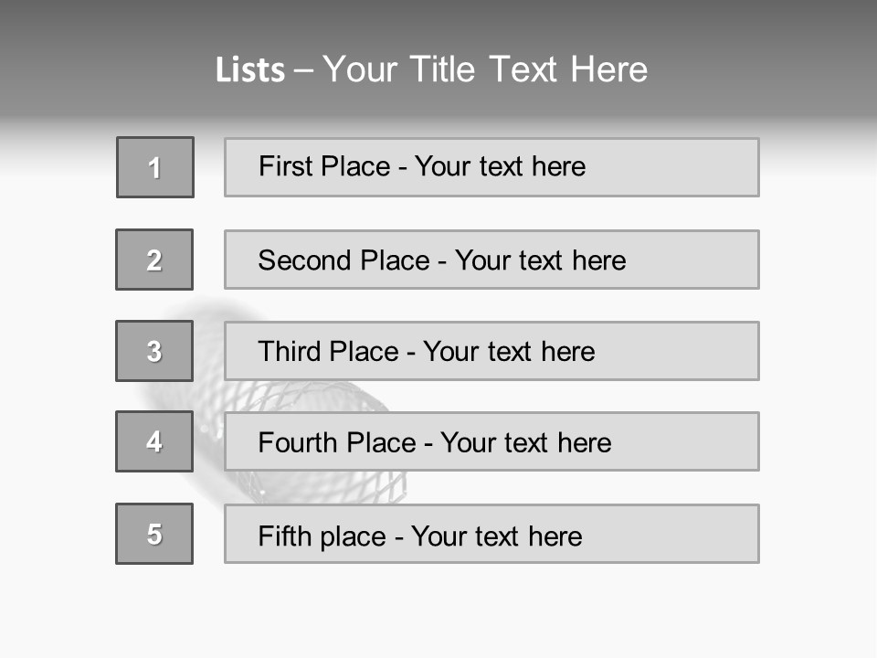 A Silver Object With A White Background PowerPoint Template