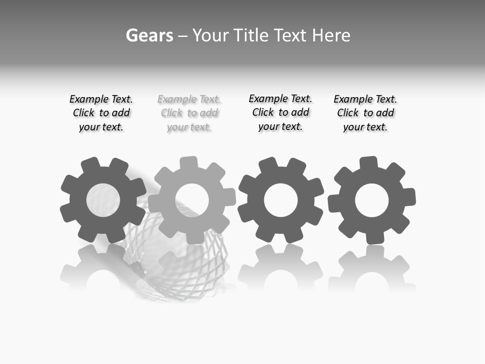 A Silver Object With A White Background PowerPoint Template