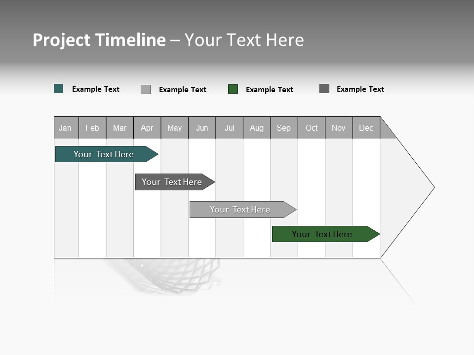 A Silver Object With A White Background PowerPoint Template
