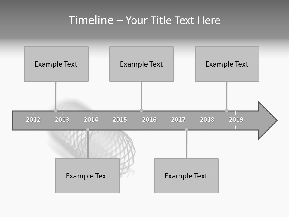 A Silver Object With A White Background PowerPoint Template