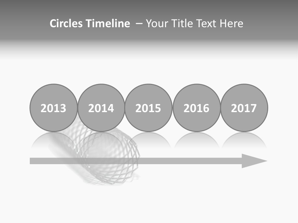 A Silver Object With A White Background PowerPoint Template