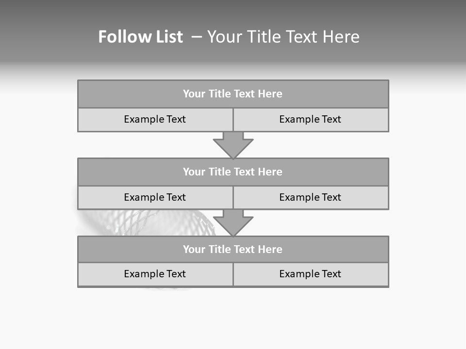 A Silver Object With A White Background PowerPoint Template