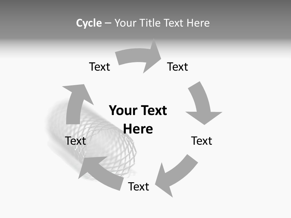 A Silver Object With A White Background PowerPoint Template