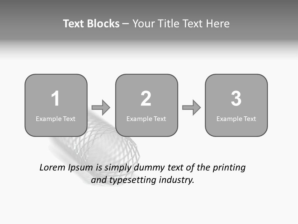 A Silver Object With A White Background PowerPoint Template