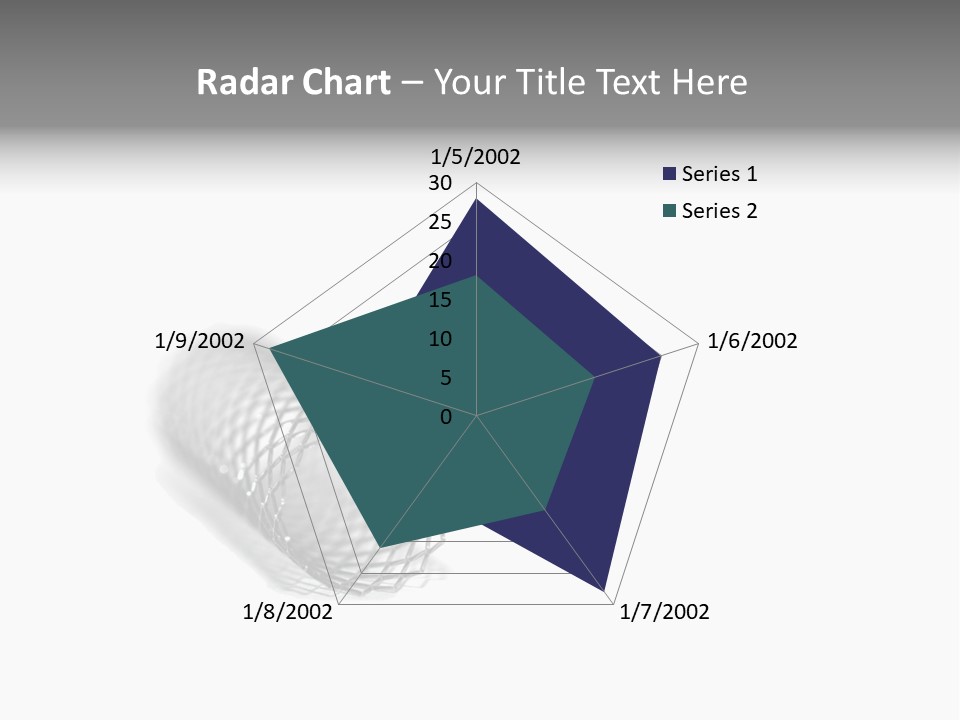 A Silver Object With A White Background PowerPoint Template