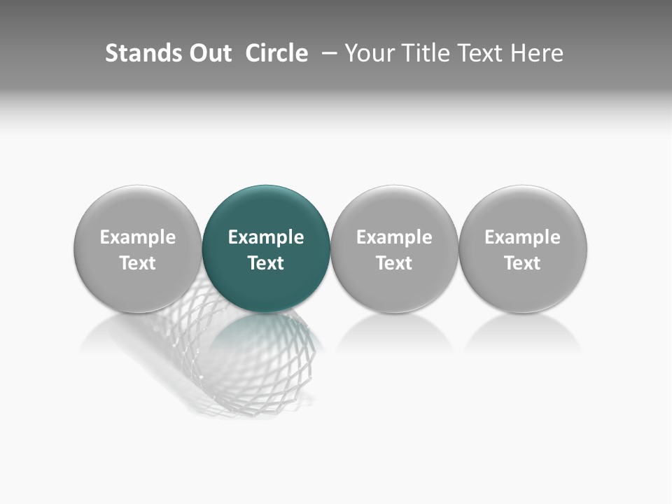 A Silver Object With A White Background PowerPoint Template