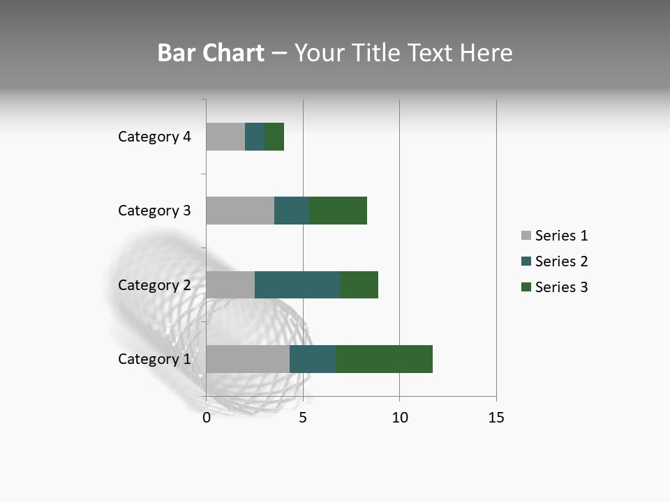 A Silver Object With A White Background PowerPoint Template