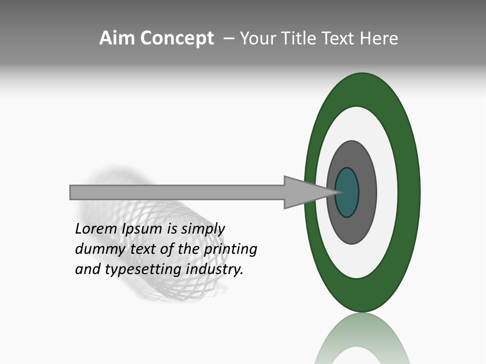 A Silver Object With A White Background PowerPoint Template