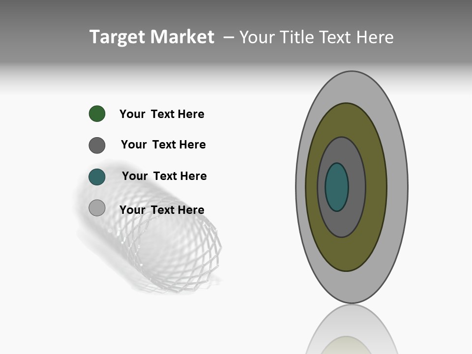 A Silver Object With A White Background PowerPoint Template