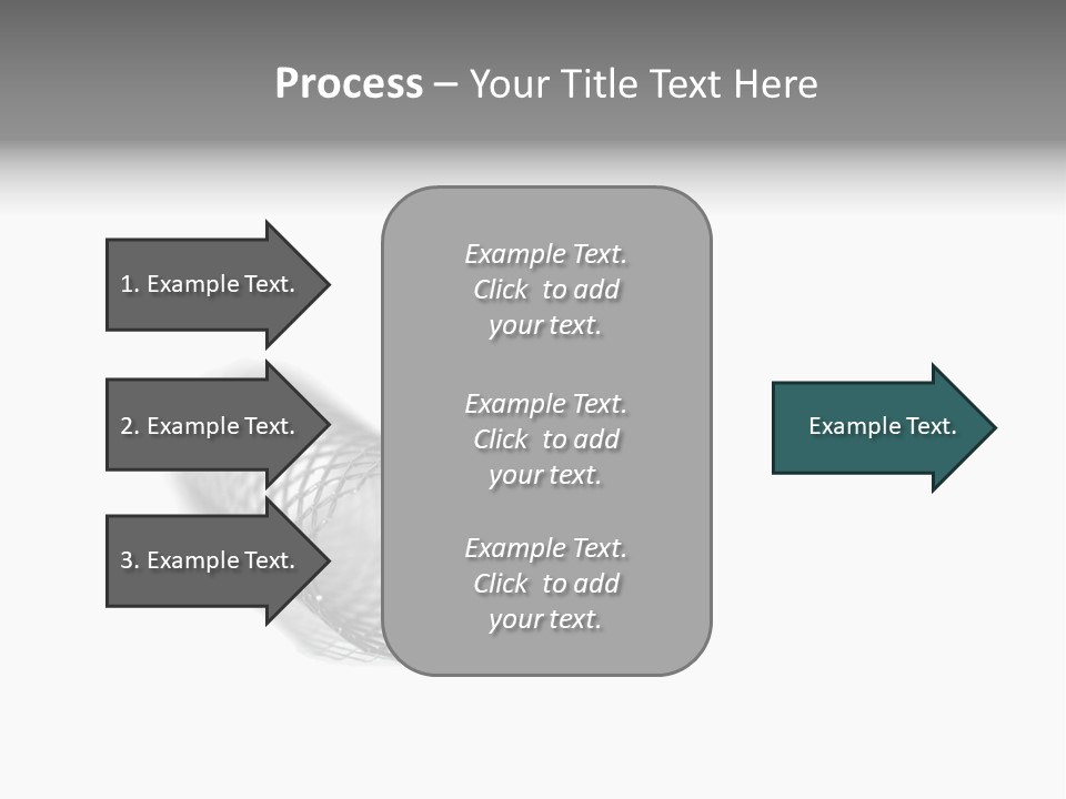 A Silver Object With A White Background PowerPoint Template