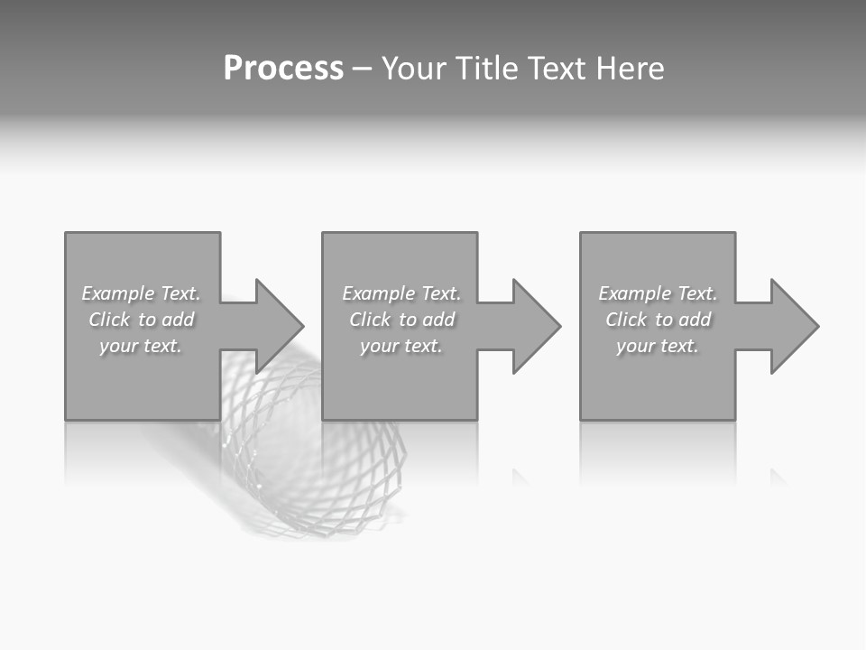 A Silver Object With A White Background PowerPoint Template