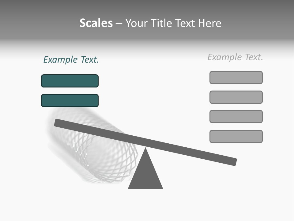 A Silver Object With A White Background PowerPoint Template