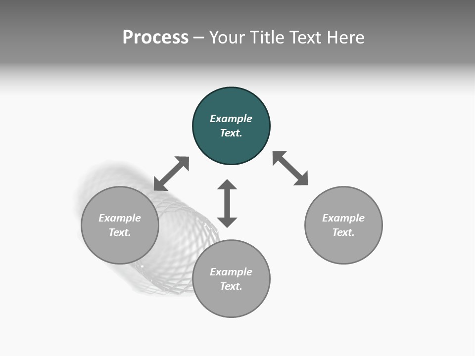 A Silver Object With A White Background PowerPoint Template