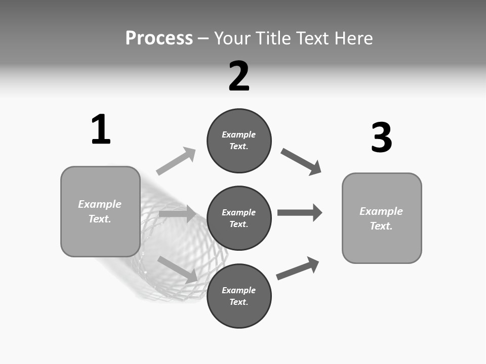 A Silver Object With A White Background PowerPoint Template