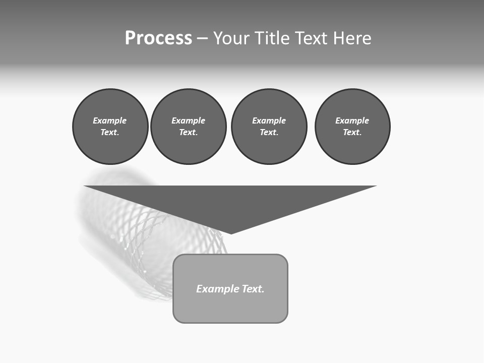 A Silver Object With A White Background PowerPoint Template