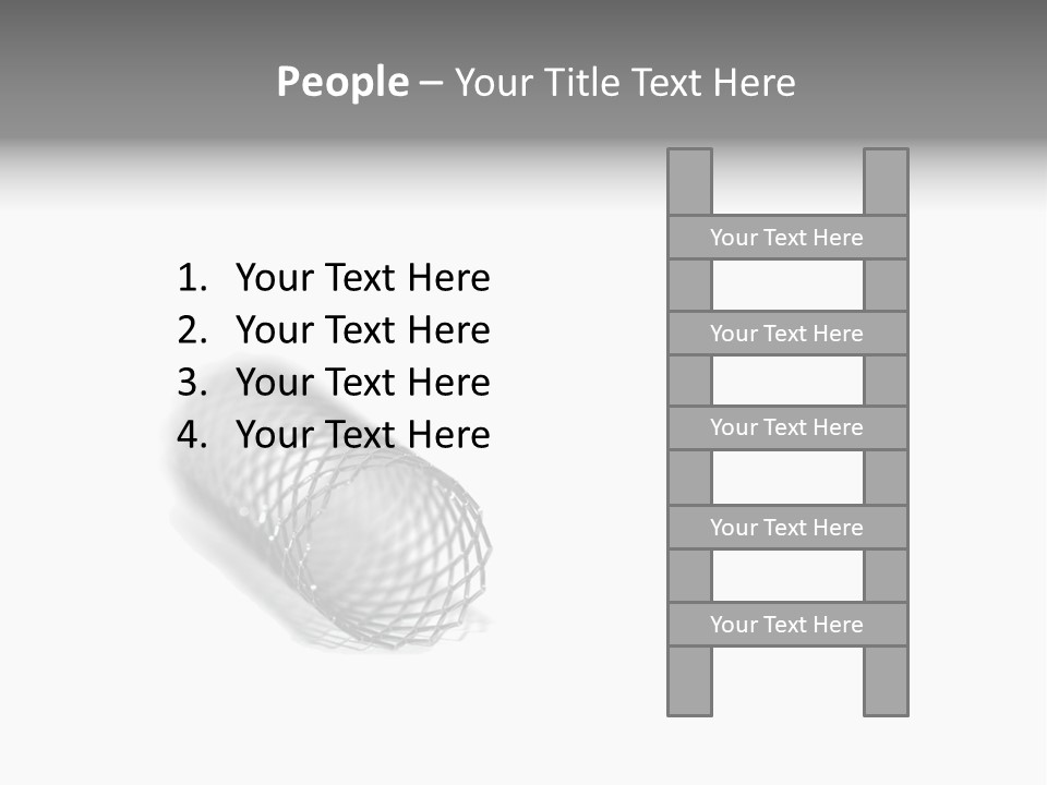 A Silver Object With A White Background PowerPoint Template