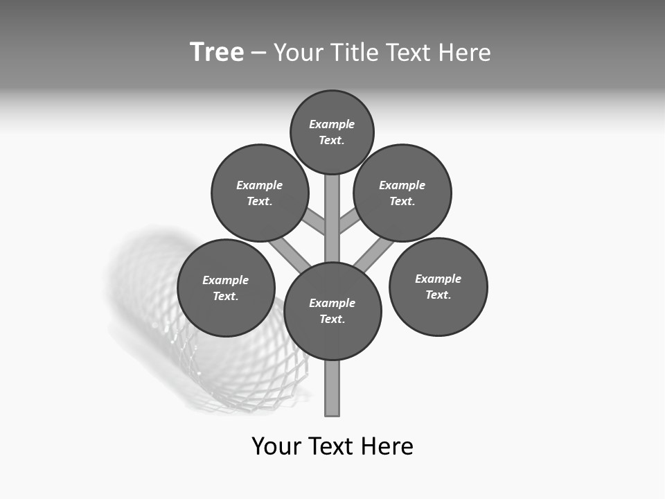 A Silver Object With A White Background PowerPoint Template
