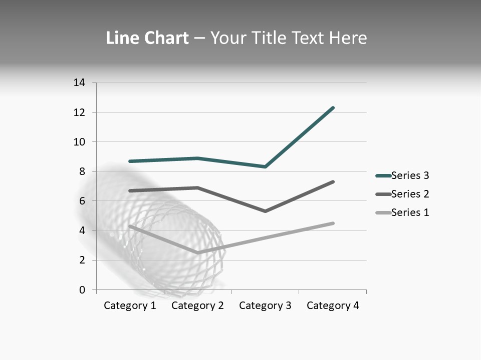 A Silver Object With A White Background PowerPoint Template