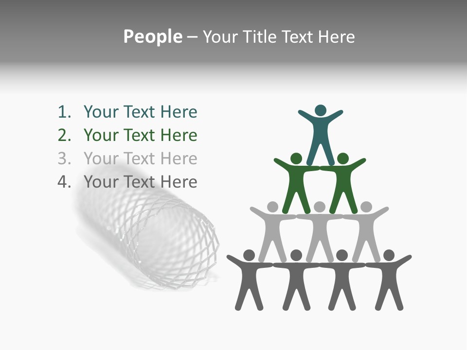 A Silver Object With A White Background PowerPoint Template