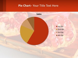 A Pomegranate On A Bamboo Tray With A Bowl Of Pomegra PowerPoint Template