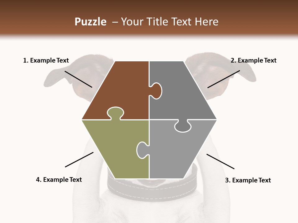 A Dog Is Covering His Eyes With His Hands PowerPoint Template