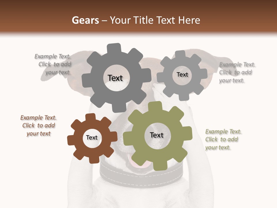 A Dog Is Covering His Eyes With His Hands PowerPoint Template