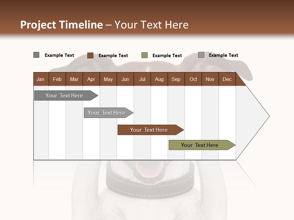 A Dog Is Covering His Eyes With His Hands PowerPoint Template
