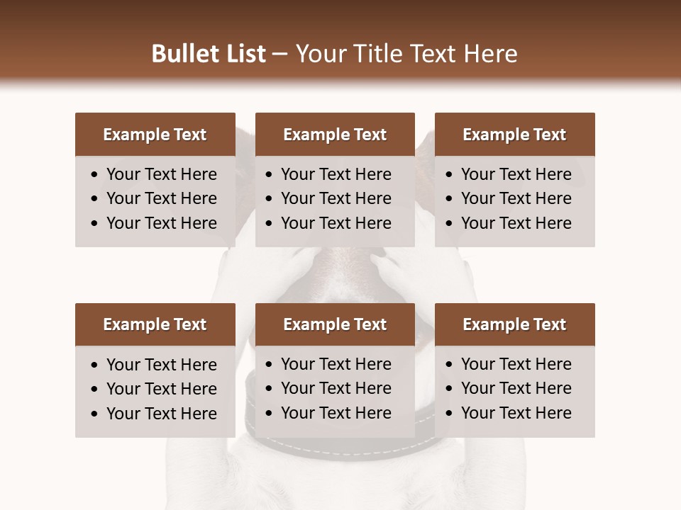 A Dog Is Covering His Eyes With His Hands PowerPoint Template