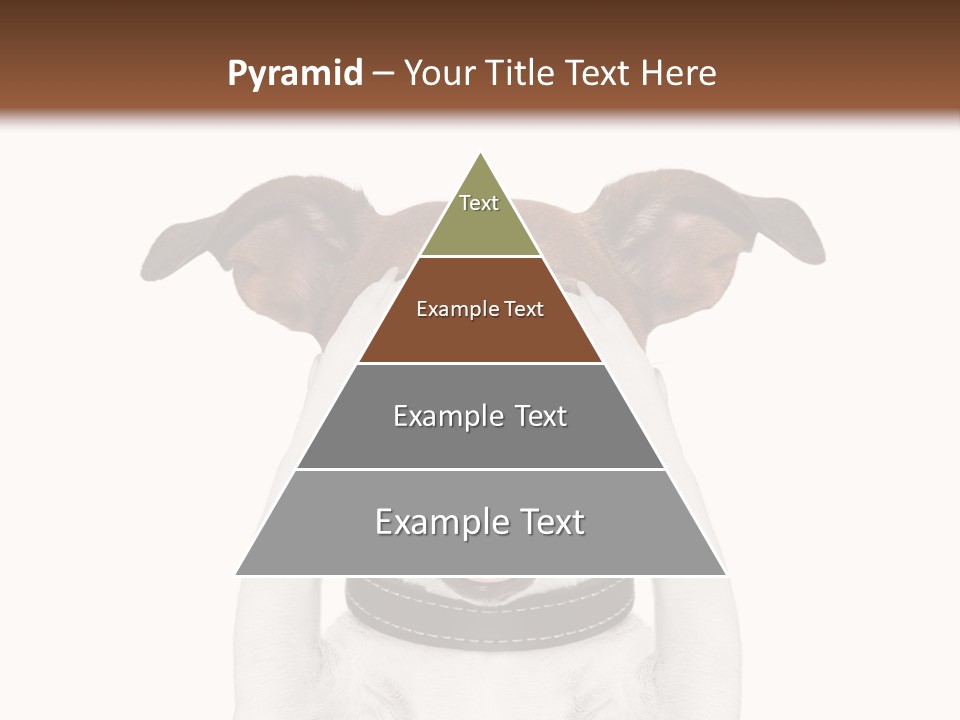 A Dog Is Covering His Eyes With His Hands PowerPoint Template